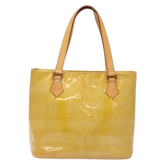 LOUIS VUITTON Monogram Vernis Houston Hand Bag Beige M91004 - Picture 3 of 13